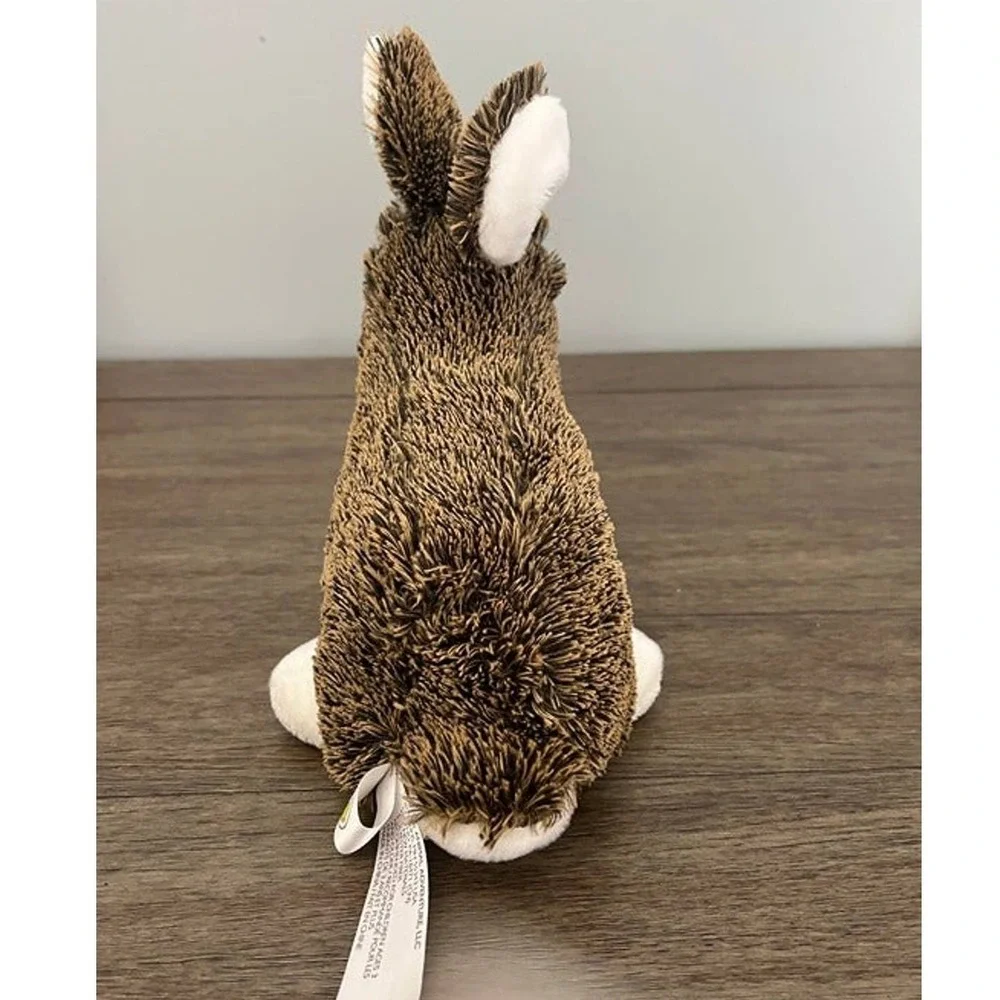 Animal‎ Adventure Brown and White Bunny Rabbit Plush Pink Nose 9
